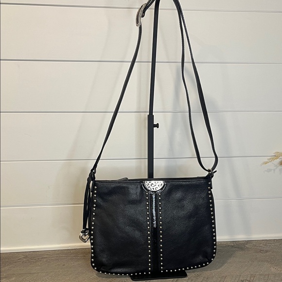 Brighton Handbags - Brighton - Vintage - Heritage Collection - Rex Messenger Black Crossbody Purse